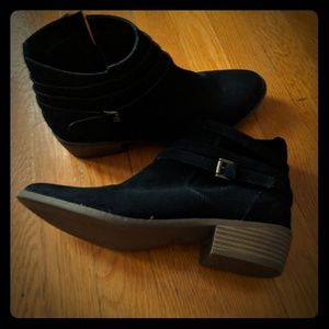 Black JustFab booties. Worn just a few times.